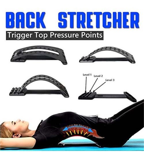 Magic Back Support Pressure Points Lumbar Traction Orthotic Stretcher Spine Stretcher Lumbar Support Device